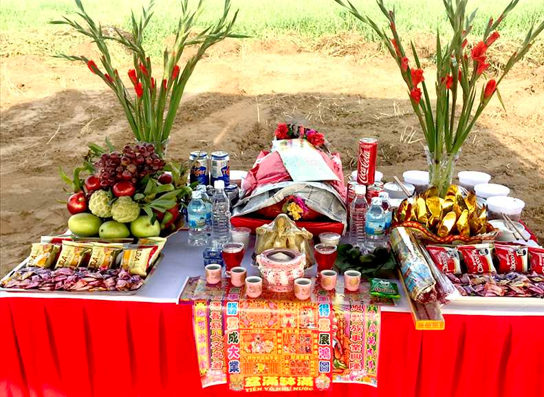 mâm cúng động thổ gồm những gì