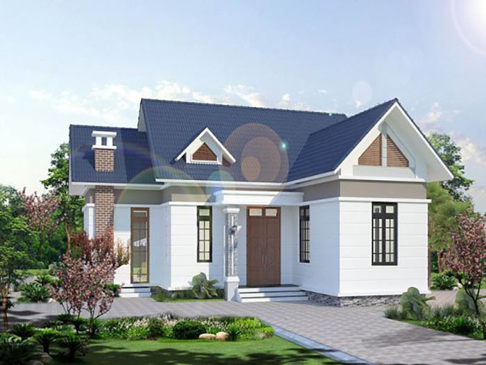 mẫu nhà cấp 4 mái thái 8x12 đẹp