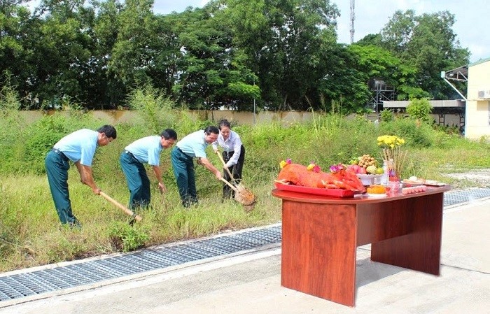trình tự làm nghi lễ động thổ