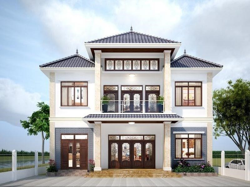 Những mẫu nhà mái Nhật 2 tầng đẹp