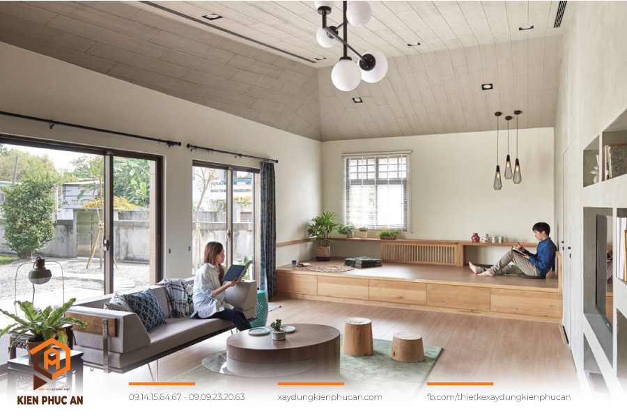 cửa phòng khách đối điện phòng ngủ