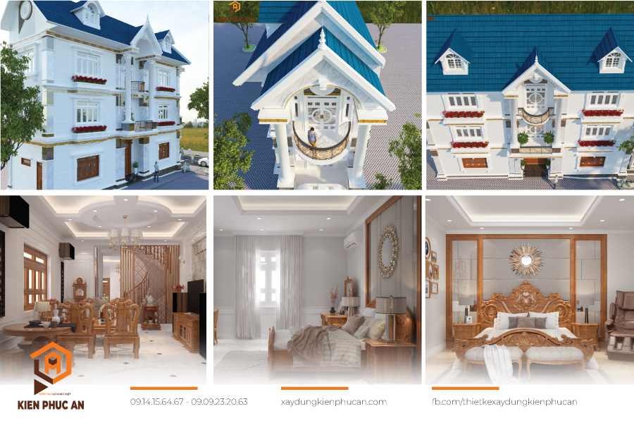 Thiết kế biệt thự mái thái