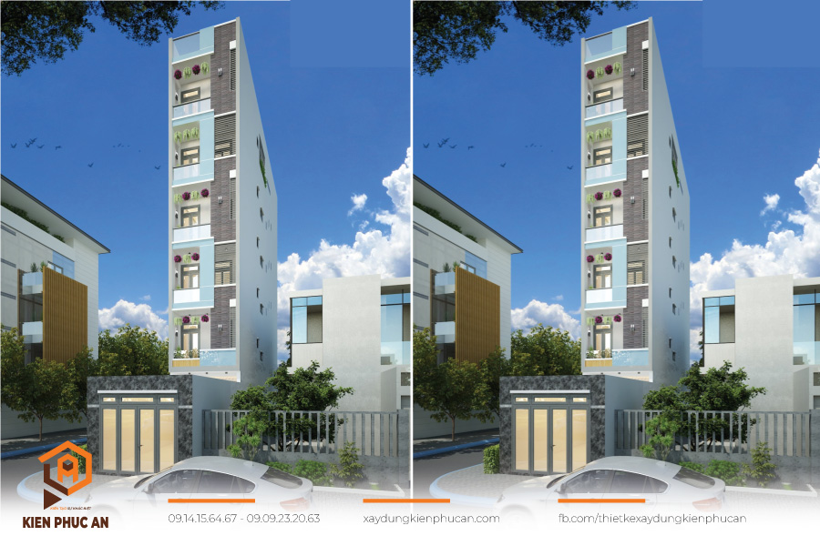 Thiết kế thông thoáng kết hợp không gian xanh mát