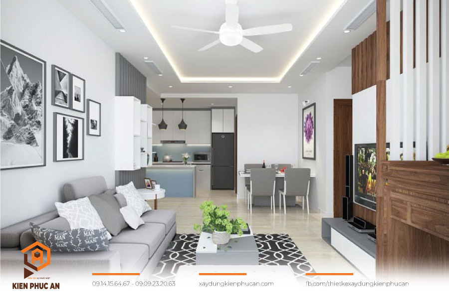 Thiết kế nội thất tone màu sáng