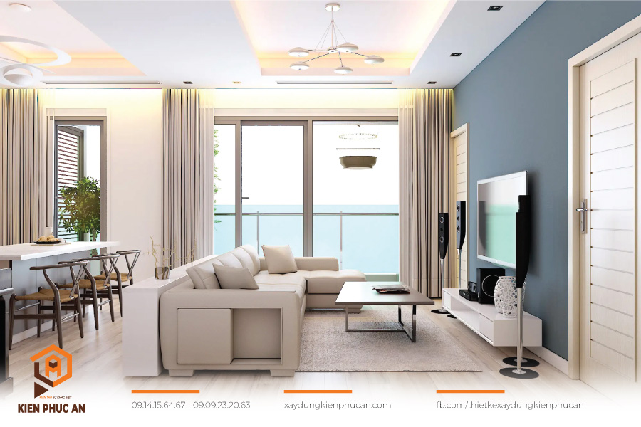 Thiết kế nội thất tone màu sáng