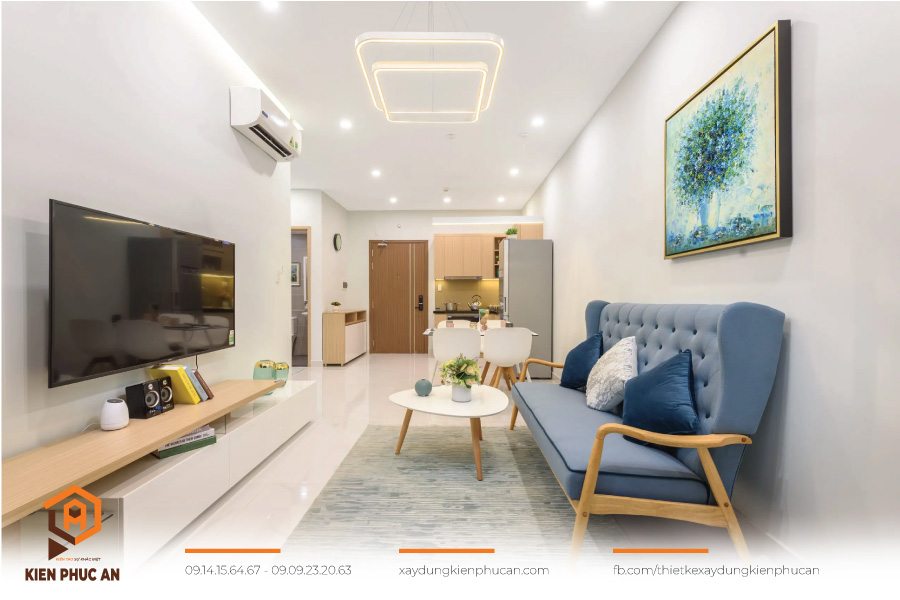 Thiết kế nội thất phòng 45m2