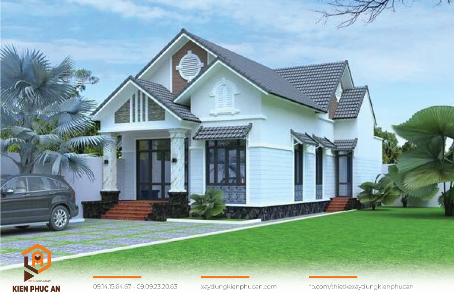 Mẫu nhà vườn mái thái