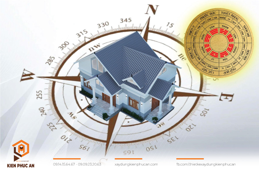 Lưu ý hướng nhà phù hợp thong thủy khi thiết kế xây dựng