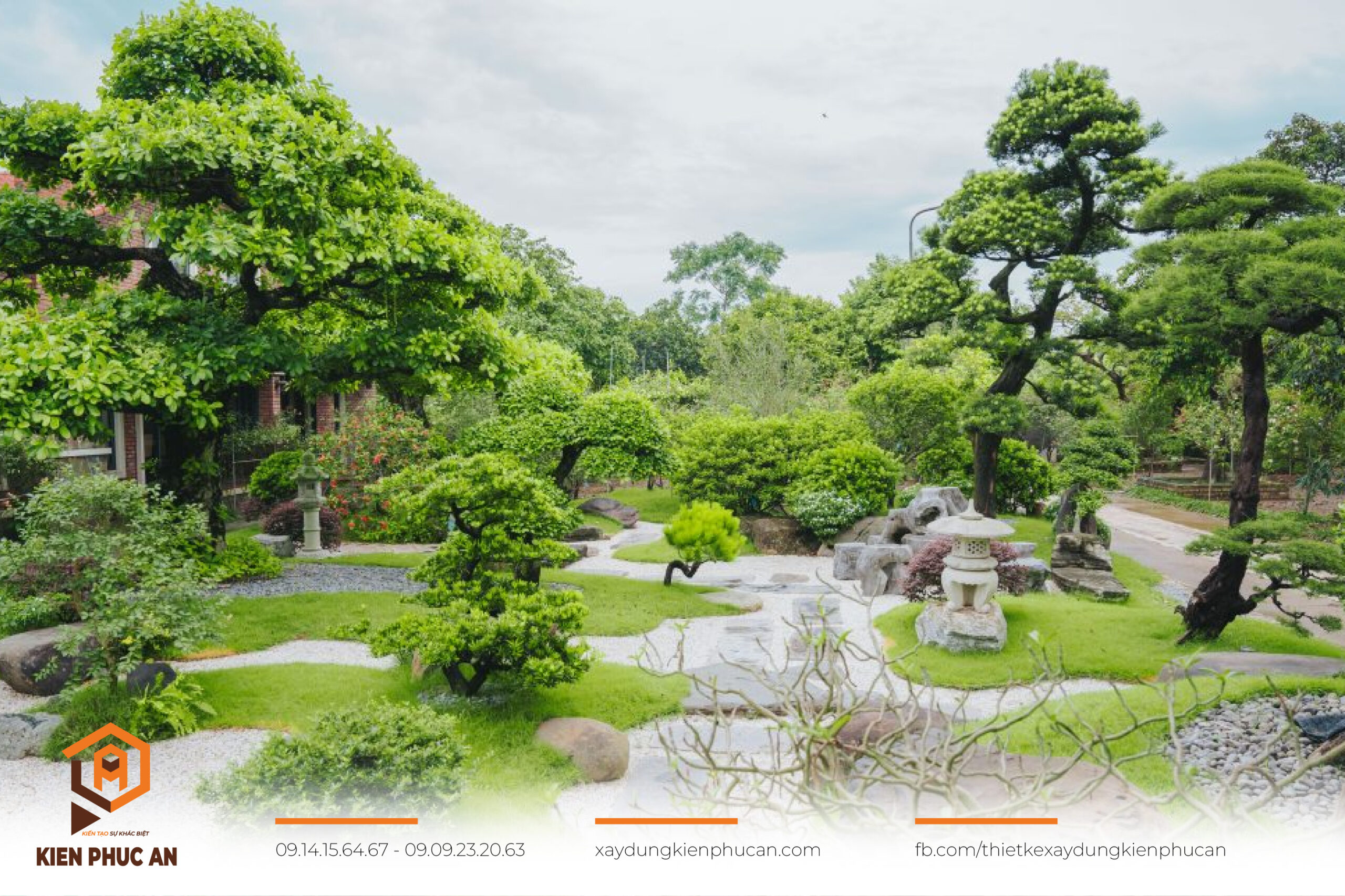 Nguyên tắc cân bằng trong thiết kế không gian sân vườn