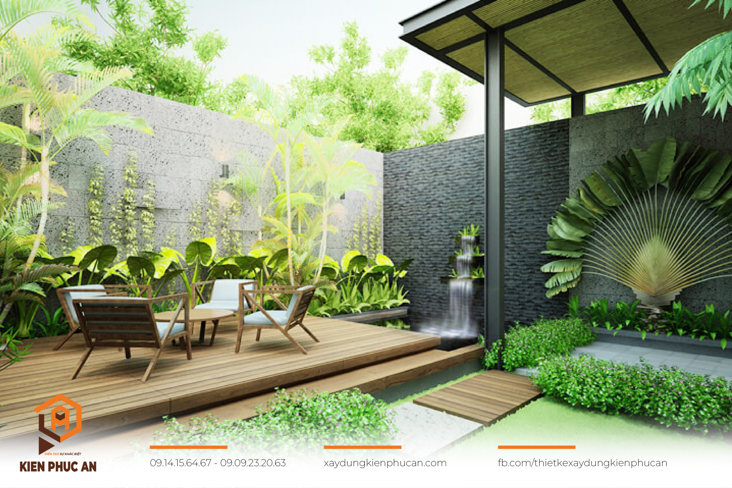 Chuyển tiếp cảnh quan sân vườn một cách tự nhiên