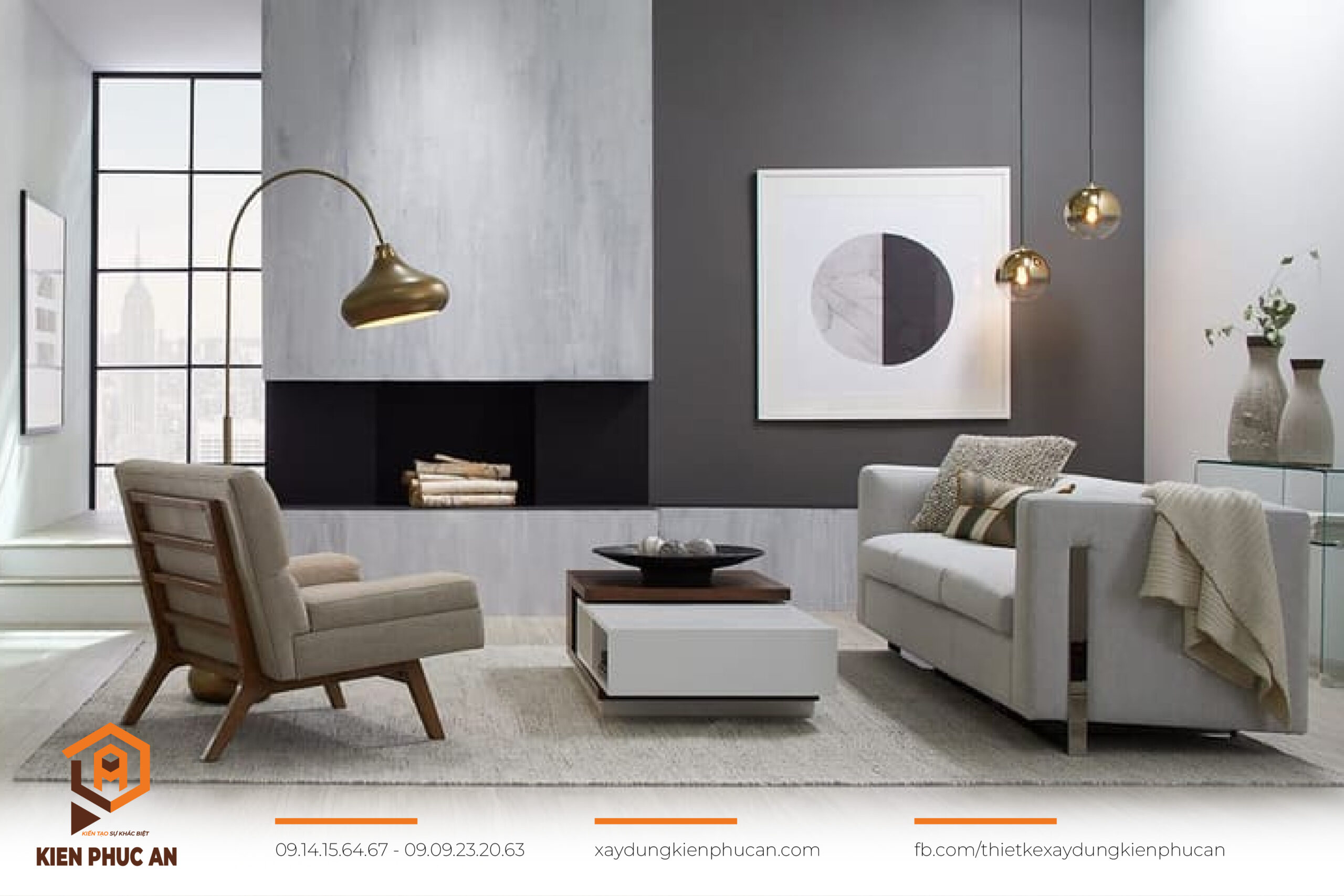 Phòng khách theo phong cách đương đại