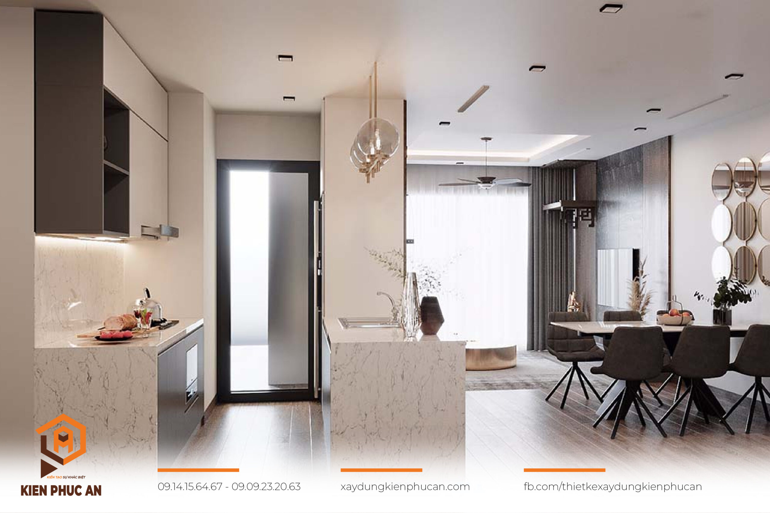 Nội thất nhà bếp chung cư