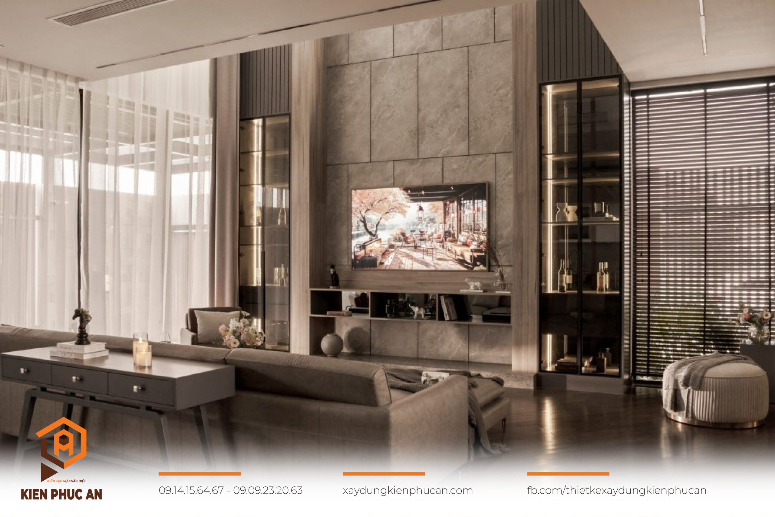 Nội thất tinh tế và tiện nghi của biệt thự