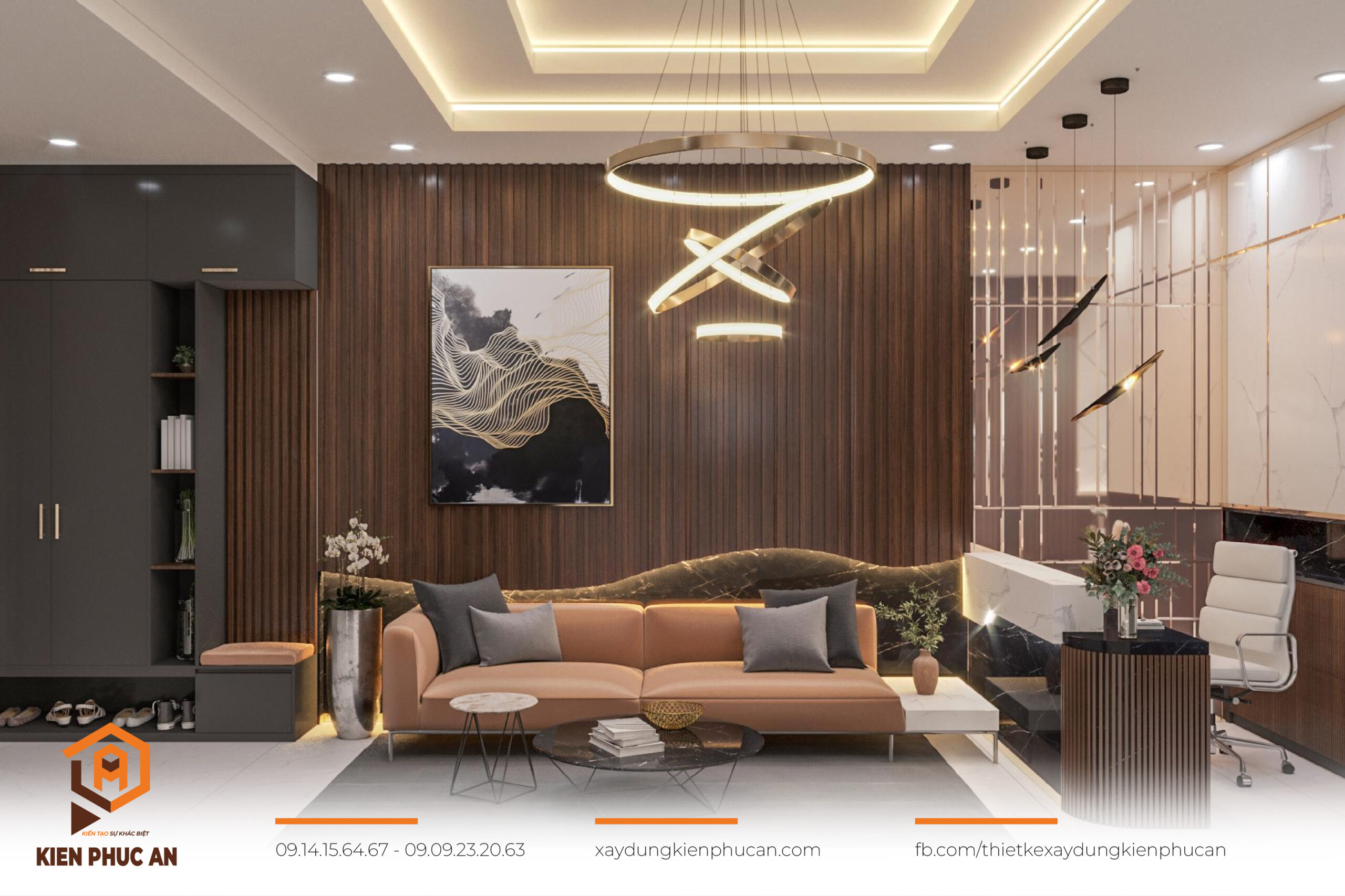 Mẫu phong cách chung cư hiện đại