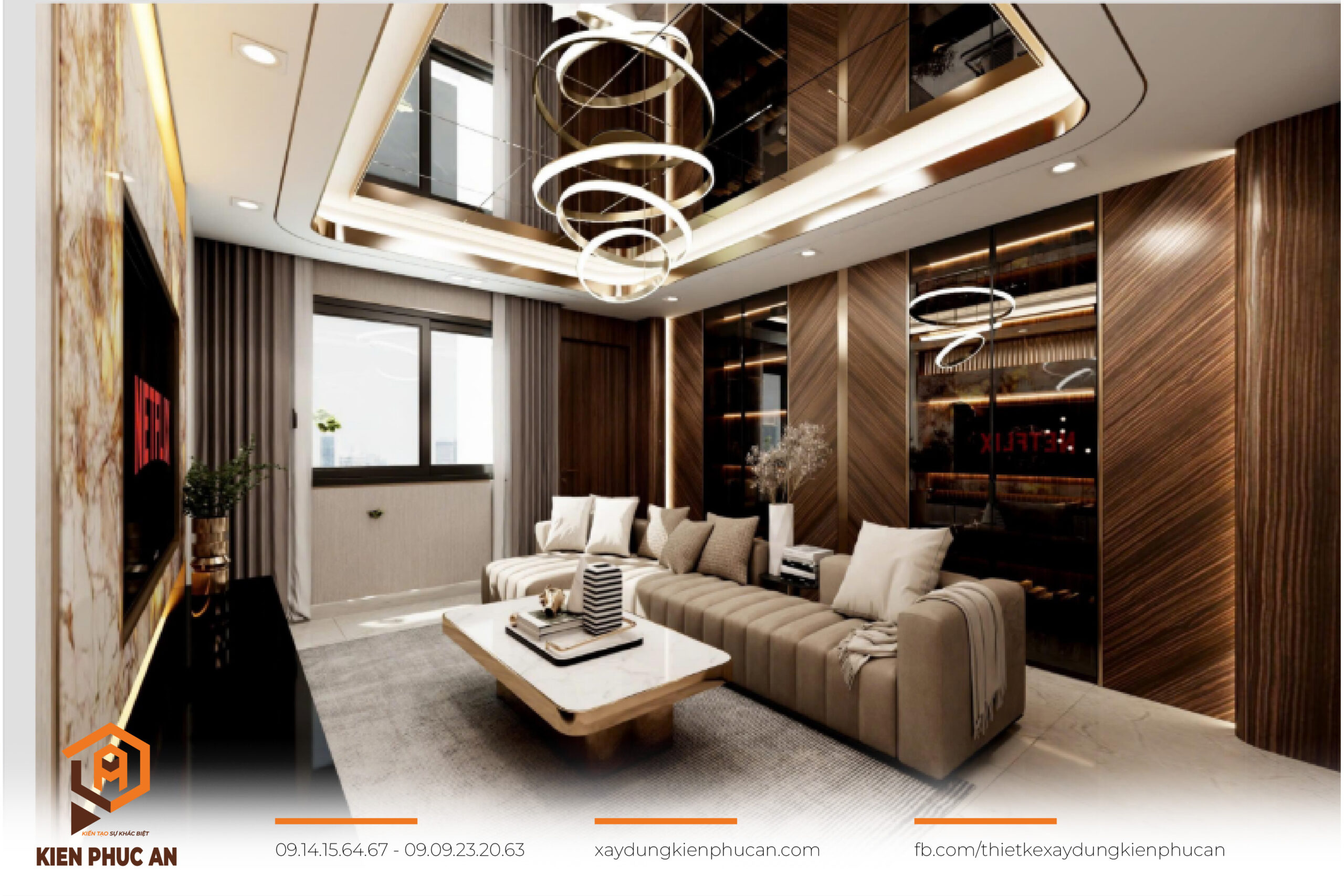 Các dự án thiết kế nội thất của Kiến Phúc An