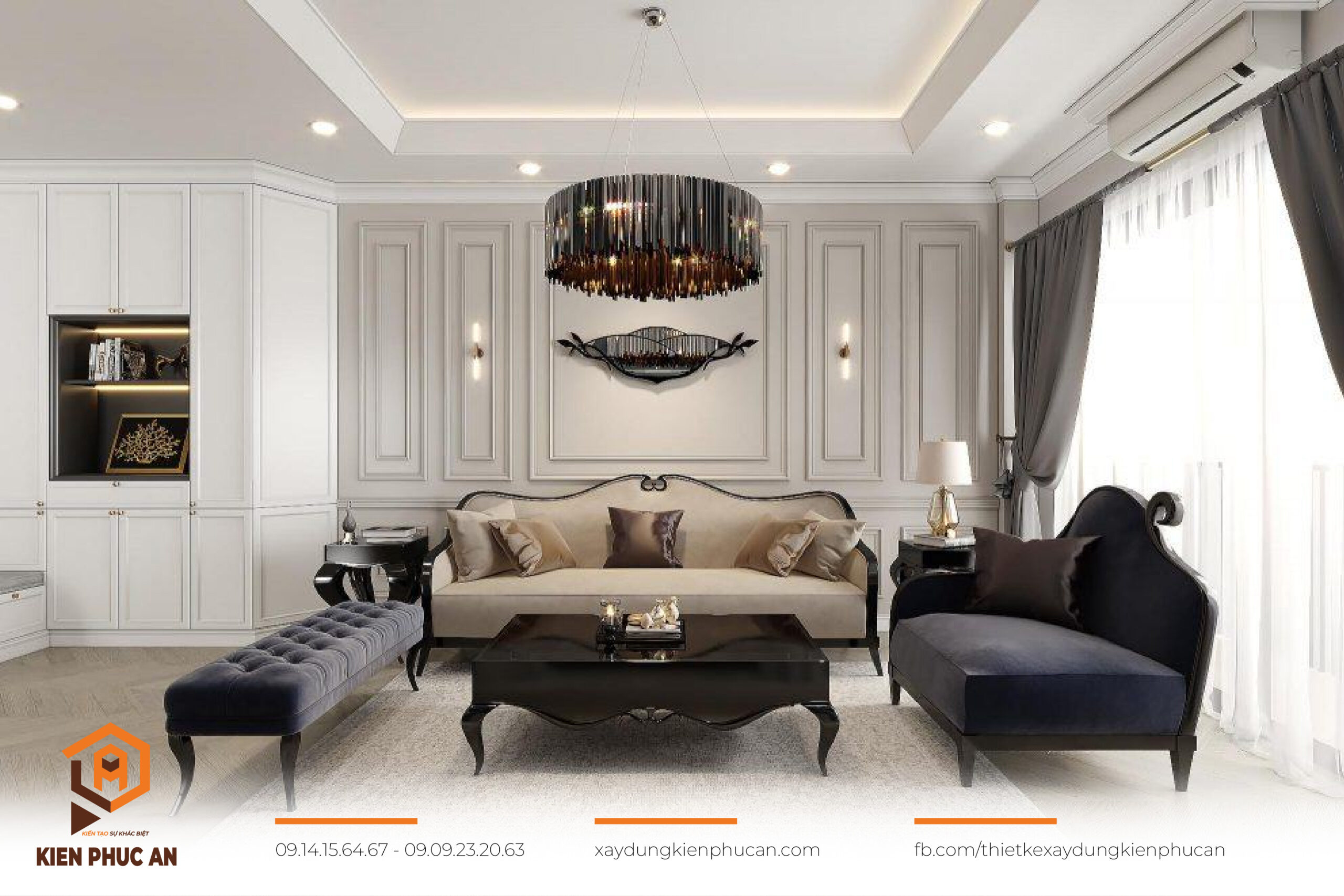 Phong cách chung cư tân cổ điển